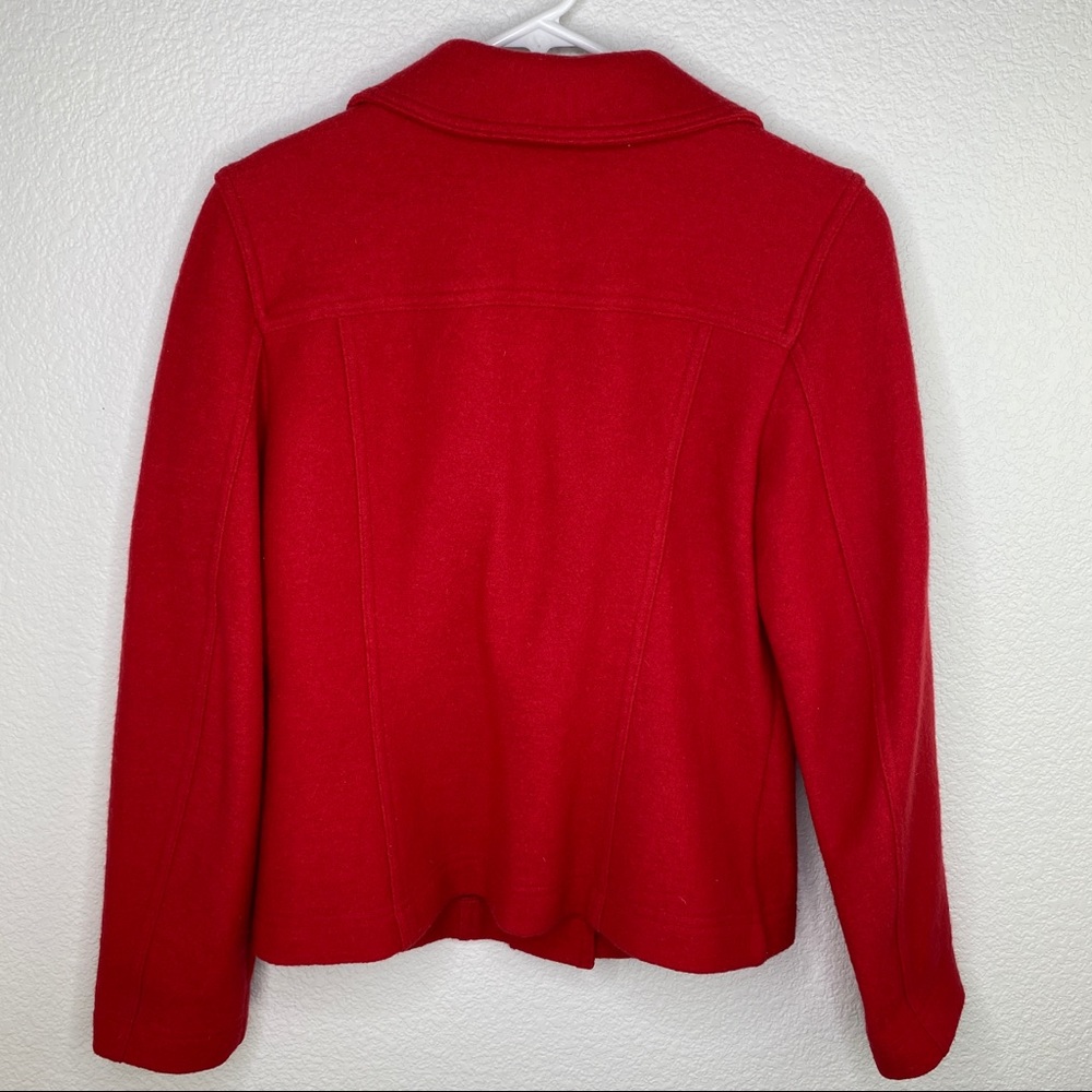 Geiger Collections Of Austria Red Wool Button Up - image 4